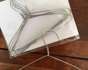 SALE - Stainless Steel 18" doll clothes hangers fit American Girl Doll Clothes