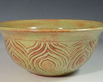 Hand-carved lotus bowl