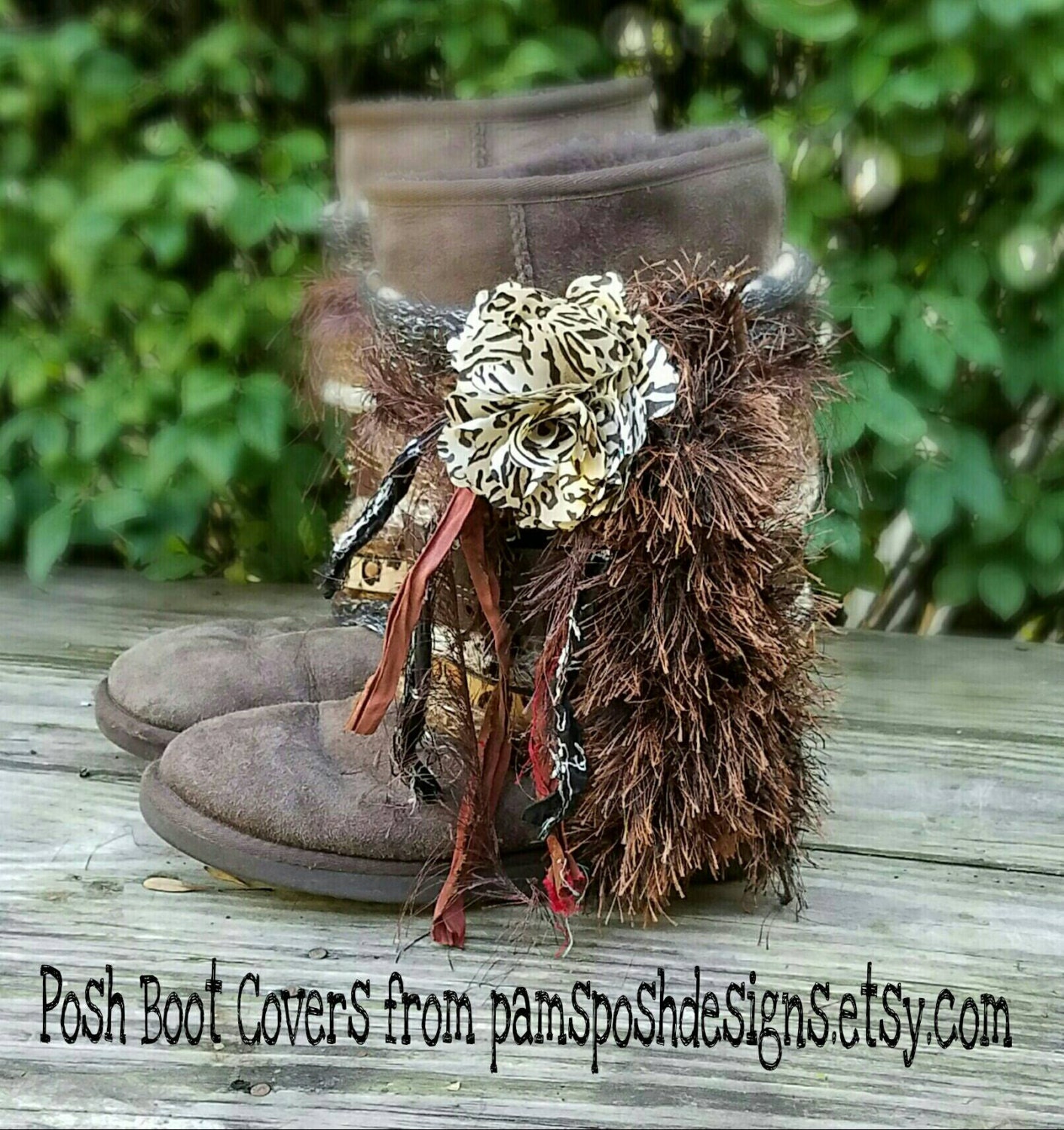 Upcycled Cowgirl BOHO BOOT COVERS for Boots Festival Gypsy
