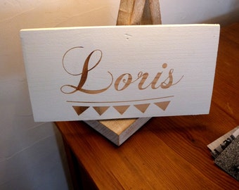 Plaque de porte personnalisable pour enfant . Cadeau enfant. Cadeau naissance à personnaliser .Child bedroom sign