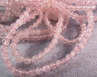 Rose Quartz Round 4mm Beads 100pcs