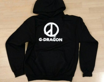SALE! SALE!! G-Dragon Peace Kpop Star, Big Bang, YG, 빅뱅 지디 지드래곤 Chicago Concert Hoodie Sweatshirt