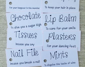 Bridesmaid survival kit tags, wedding survival kit, bridesmaid gifts, wedding gifts