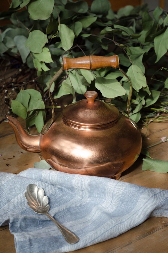 Vintage copper Teapots