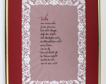 Calligraphy love