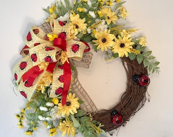 Spring Grapevine Wreath, Mother's Day Wreath, Spring Wreath, Summer wreath, Summer Grapevine wreath