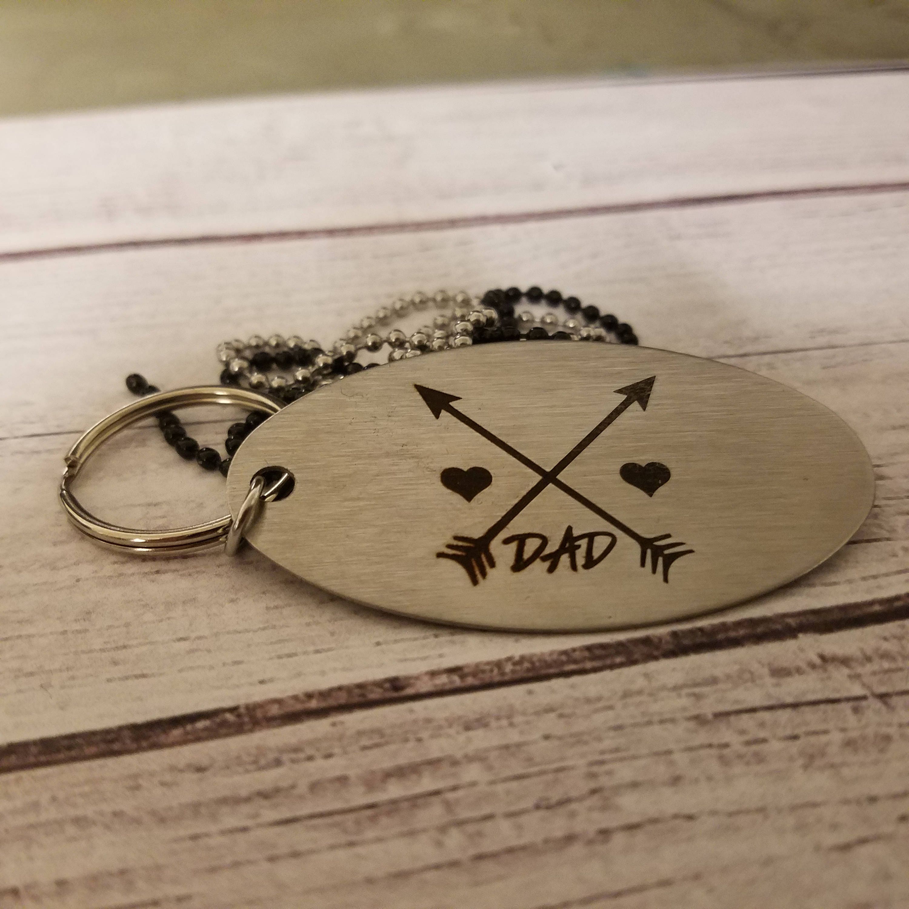 Oval Keychain Laser Engraved Typed ext or Handwrittnt