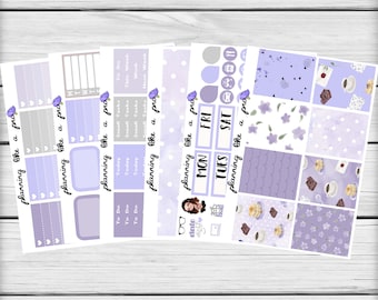Breakfast In Bed Planner Sticker Kit // Fits Erin Condren Vertical Life Planner, Happy Planner, etc