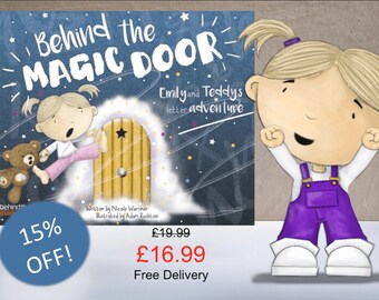 Personalised Children's Book, Behind the Magic Door, Ideal Gift, Baby Gift, Keepsake, with Free Shipping & 15% off! SAME DAY PROCESSING