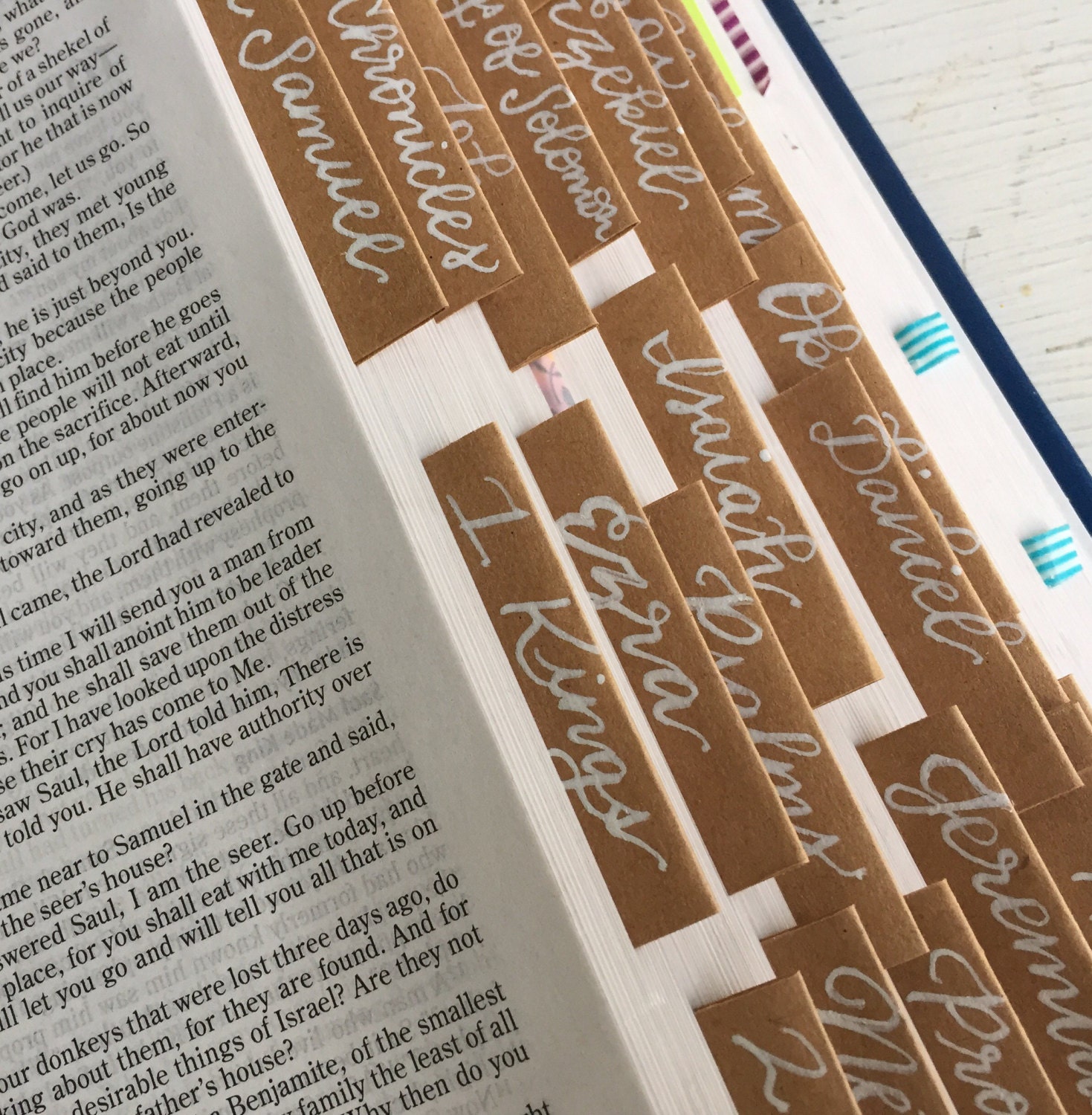 HandLettered Labels for the Bible 66 Books