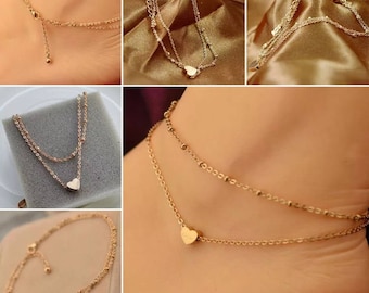 The Heart anklet// Vintage Look// Free Shipping & Gift