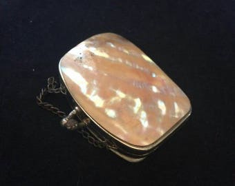 Antique vintage mother of pearl coin purse in ok vintage condition see pictures low price for quick sale