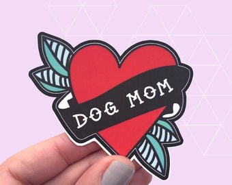 Dog Mom Vinyl Die Cut Sticker