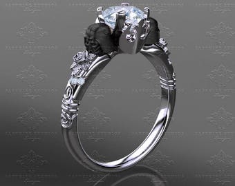 Items similar to Star Wars Sith Wedding Ring Set - Geek Engagement ...