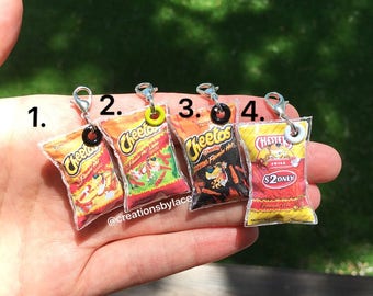 Handmade Mini Hot Chip Bag charms!