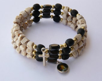 Our Lady of Medjugorje - Stone Rosary Bracelet