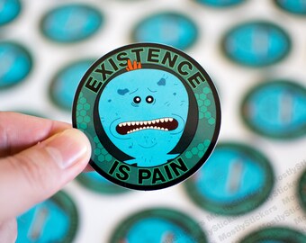 Mr. Meeseeks Rick & Morty Vinyl Sticker
