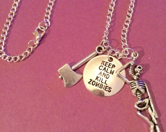 Le collier Walking dead inspiré, The Walking dead bijoux, The Walking dead cadeaux item178 par CraftyLittleMonkeyGB