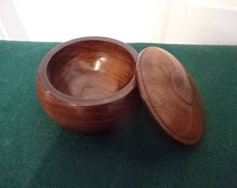 Wooden Jewellery Box/Trinket Box/Box with Lid/Vintage