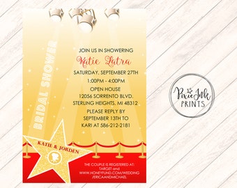 Red Carpet Bridal Shower Invitations 10