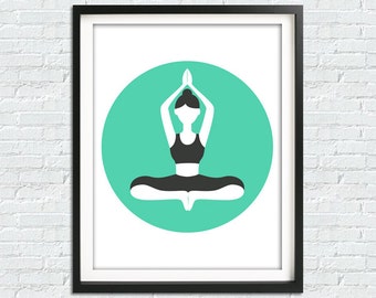 Yoga Wall Art yoga wall decor | etsy Yoga Wall Art yoga wall decor | etsy