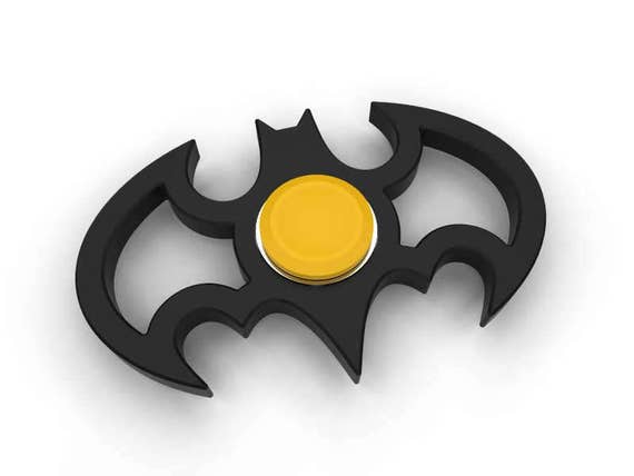 Batman Edc Hand Fidget Spinner Focus Toy Stl File Dxf File D Printing Stl