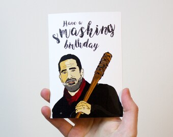 The Walking Dead Birthday Card | Negan Card