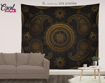 Royal Mandala Tapestry, Mandala Tapestries, Wall Tapestry Hanging, Bohemian Tapestries, Boho Decor, Sofa Throw, Bedspread