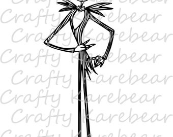 Jack Skellington Full Body SVG and DXF Digital File Download