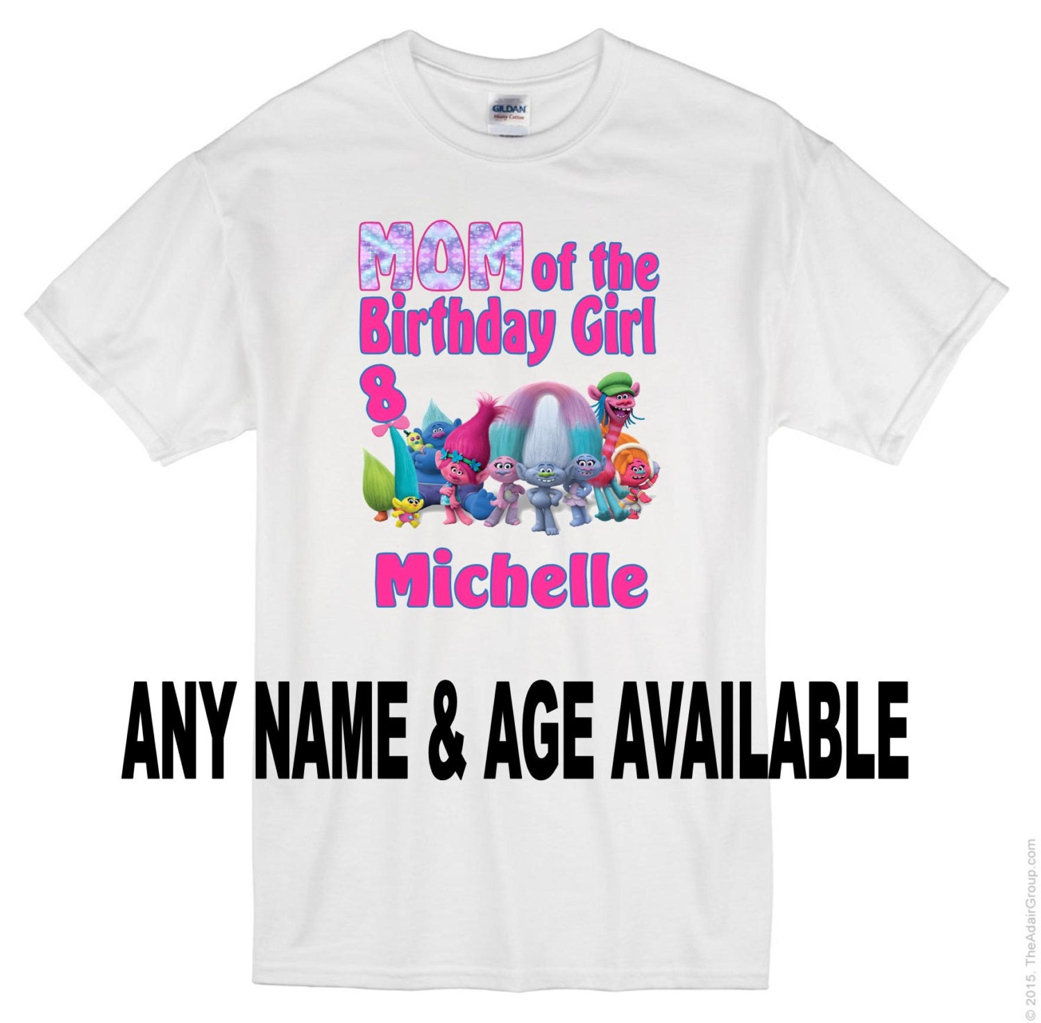 trolls birthday family shirts