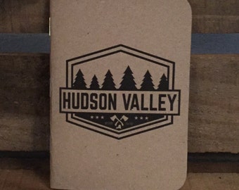 3 Pack Hudson Valley Badge Kraft Pocket Notebook Journal 3.5x5