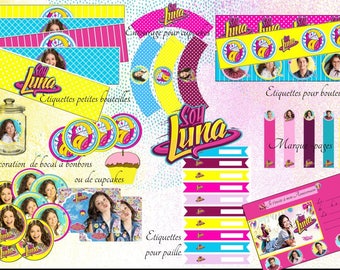 Printable Soy Luna, Party, Birthday, table decoration