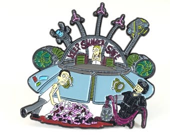 Keep Summer Safe, Rick and Morty pin, hat pin, lapel pin,
