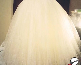 Full length tulle skirt in any color