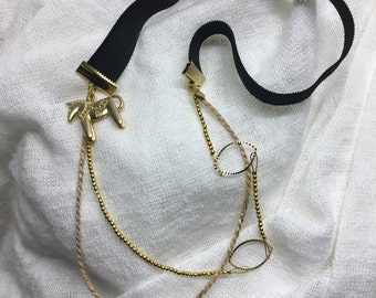 Black and Gold Headband