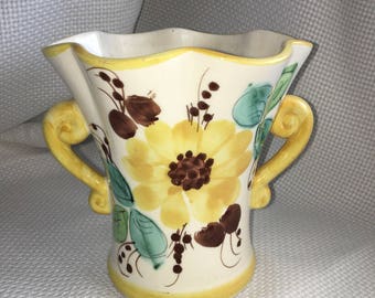 FTD sunflower vase made in Portugal/FTD 1970 vase/FTD sunflower vase/Ftd 1970 vase/ftd vases/vintage vases/vintage sunflower vase/old vases