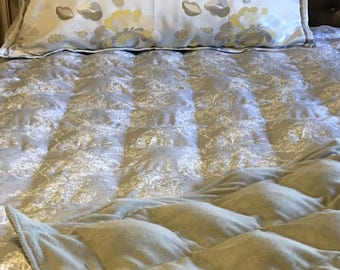 Weighted Blanket adult/ Queen Anne Lace Weighted blanket/8 to 20 lbs./ Custom weighted blanket