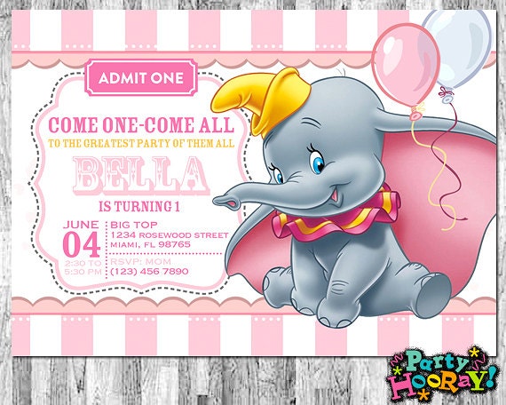 Dumbo Invitation Template Dumbo Invitations For Girls Dumbo Birthday Invitation Dumbo Dumbo Invitation Template Dumbo Invitations For Girls Dumbo Birthday Invitation Dumbo