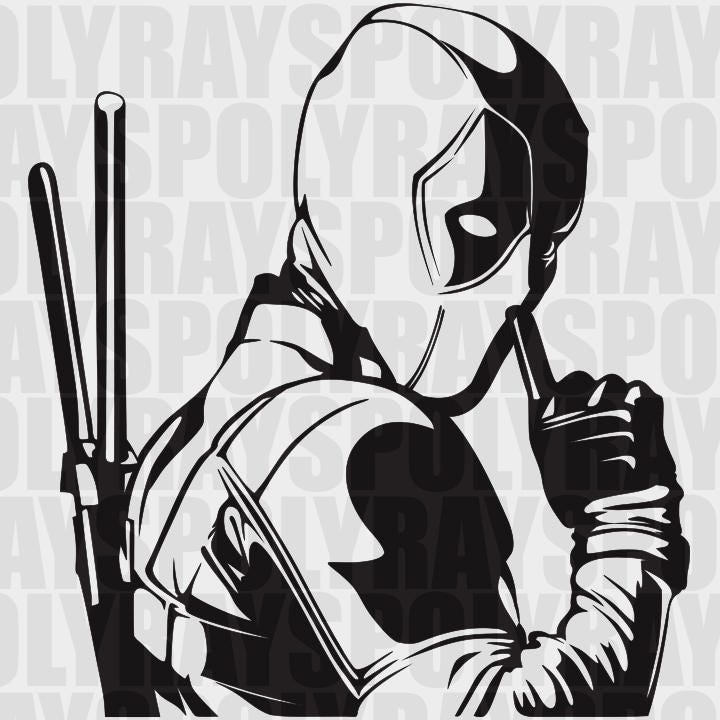 Download Deadpool SVG Hero EPS Deadpool Stencil Vector Clipart
