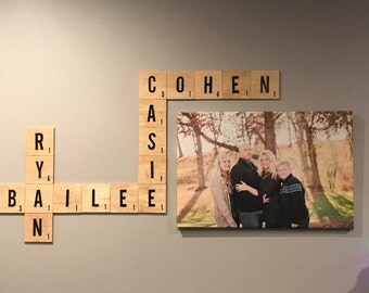 Scrabble wall tiles