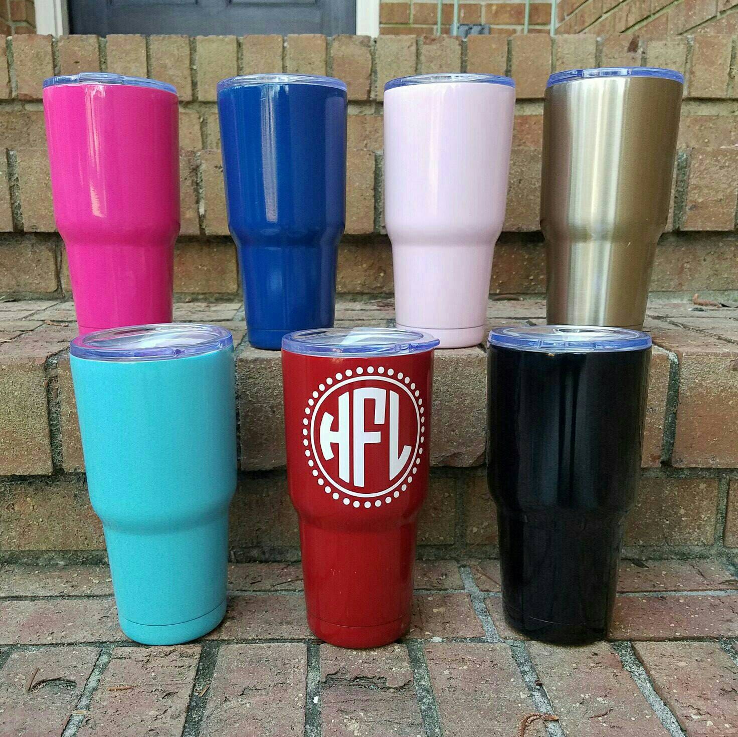 5 Large Personalized Aluminum Tumblers