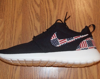 American Flag, Patriotic, Stars and Stripes, USA Nike Roshe Run One Shoe Sneaker