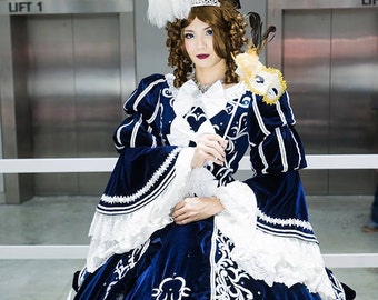 2nd Hand Marie Antoinette Dress with hoop skirt, Takarazuka Revue Stage Version