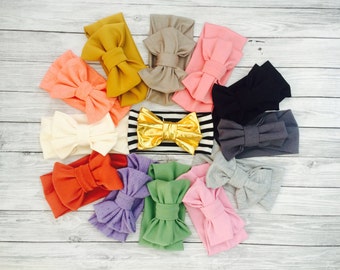 CHOOSE TWO Baby Girl Headbands, Baby Headwraps, Baby Girl Bows, Baby, Newborn Headbands, Infant Headband, Kids Headwraps, Toddler Headband