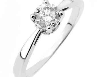 1/2 carat solitaire diamond ring for women
