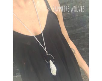 Angel Aura Quartz Necklace