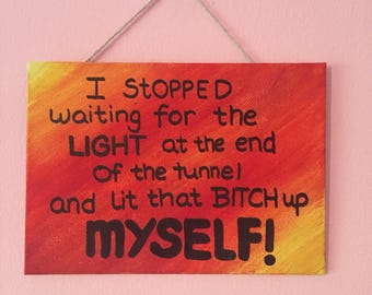 6x8" Hand-painted Motivational Wall Plaque