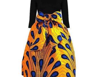Bola Ankara Skater skirt, Ankara Midi skirts, Ankara fabric, Ankara skirt, African midi skirt, Short skirt, African print skirt, Midi skirts