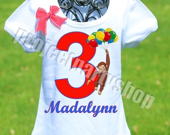 Curious George Birthday Shirt