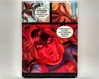 Sewn Duct Tape Comic Book Wallet - Supergirl Design 2
